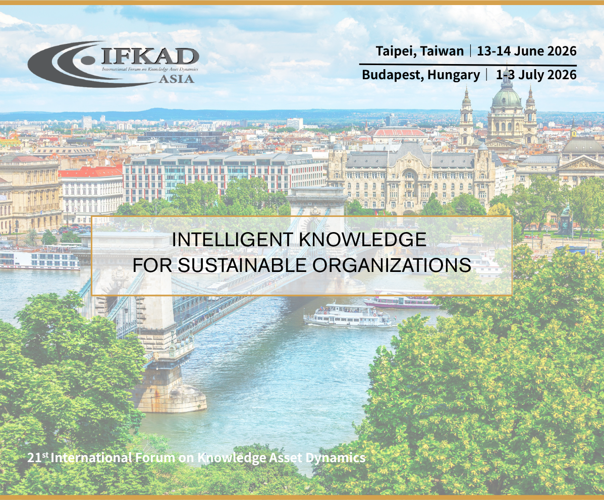 IFKAD 2026: Intelligent Knowledge for Sustainable Organizations